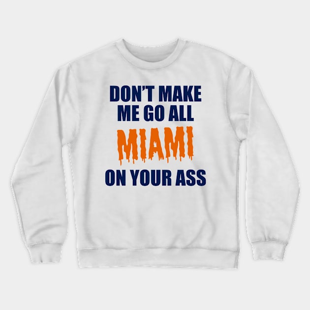 Miami Football Crewneck Sweatshirt by CafePretzel